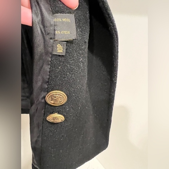 Mackintosh Vintage 100% Wool Peacoat. Women’s size 10P. Black with gold buttons. - Picture 10 of 11